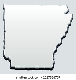 ilustración vectorial del mapa de Arkansas
