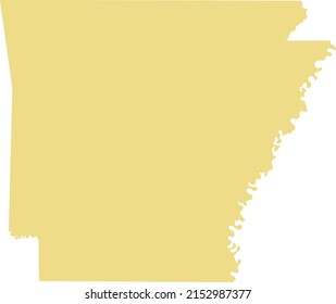 Ilustración vectorial del mapa de Arkansas