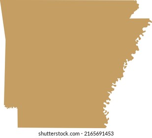 Vector Illustration of Arkansas map