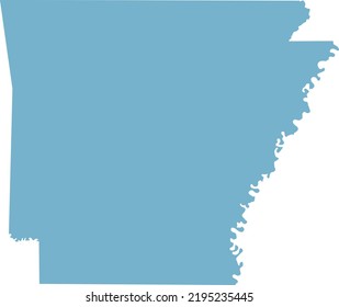 Ilustración vectorial del mapa de Arkansas