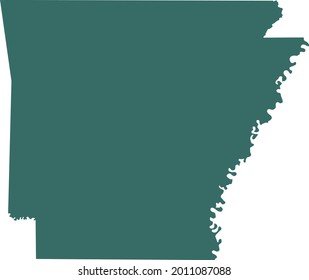 ilustración vectorial de Arkansas - mapa del Estado de los Estados Unidos