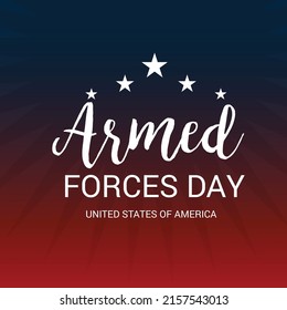 Vector illustration of Armed forces day.