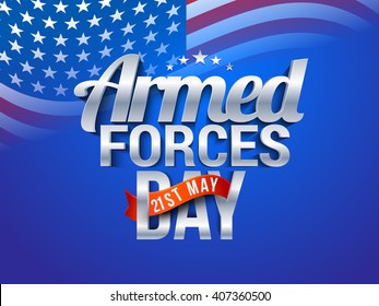 Vector illustration of Armed forces day.