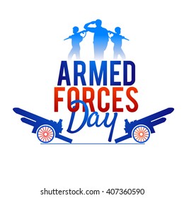 Vector illustration of Armed forces day.