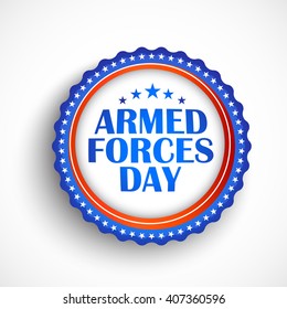 Vector illustration of Armed forces day.