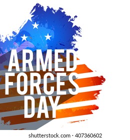 Vector illustration of Armed forces day.