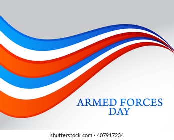 Vector illustration of Armed forces day.