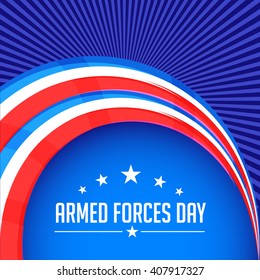 Vector illustration of Armed forces day.
