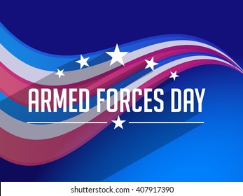 Vector illustration of Armed forces day.