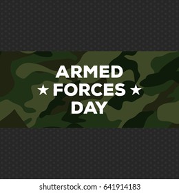 Vector illustration of Armed forces day.