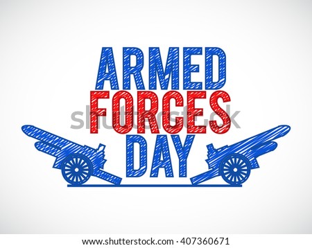 Vector illustration of Armed forces day.