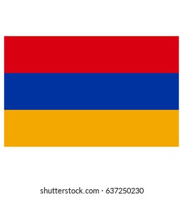 vector illustration of Armenia flag