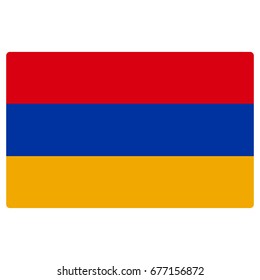 vector illustration of Armenia flag 