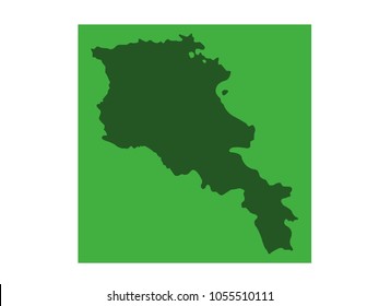 vector illustration of Armenia map