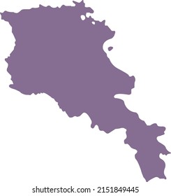 Vector illustration of Armenia map