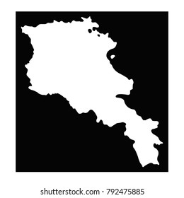 vector illustration of Armenia map