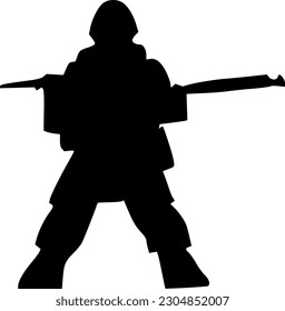 ilustración vectorial del icono del ejército