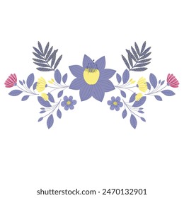 Vector Illustration of Arrangement on the White Background.
