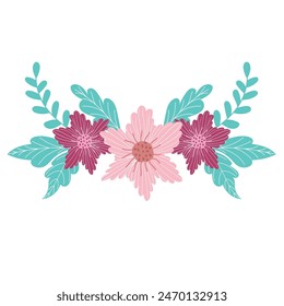 Vector Illustration of Arrangement on the White Background.