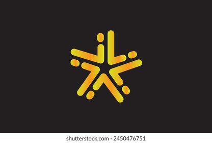 Vector illustration of arrow asterisk icon in soft colors. Only global colors. CMYK. Easy color changes