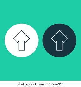 Vector illustration of up arrow icon