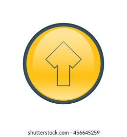 Vector illustration of up arrow icon