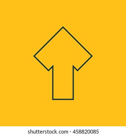 Vector illustration of up arrow icon