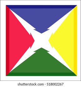 Vector illustration  arrow icon directed to the center