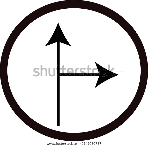 vector illustration of arrow icon logo, can be\
used as car directions and\
others