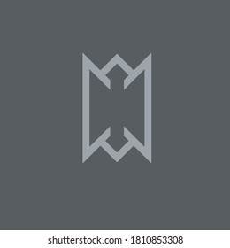 vector illustration of an arrow icon sign and symbol minimalist modern line