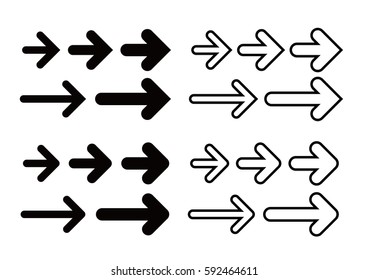 vector illustration of arrow icons 02