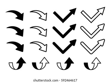 vector illustration of arrow icons 03