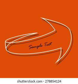 Vector illustration of arrow, logo design...