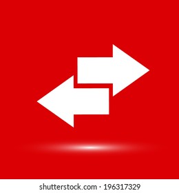  vector illustration Arrow vector sign
