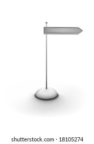   Vector illustration of arrowed direction sign. You can easily change color, put in your own signage text.