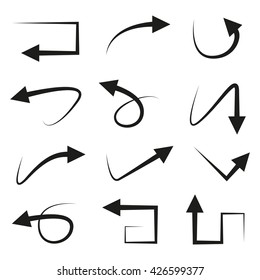 vector illustration of arrows