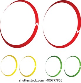 vector illustration of arrows in different directions