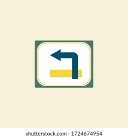 Vector illustration arrows signpost 
isolated on white and green background
