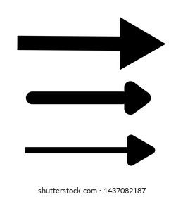 Vector illustration arrows signs isolated on white background
