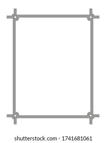 Vector illustration of art deco borders and frames. Creative pattern in the style of the 1920s for your design.