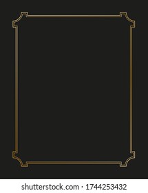 Vector Illustration von Art Deco Grenzen und Rahmen. Kreatives Muster im Stil der 1920er Jahre für Ihr Design.
