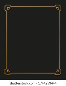 Vector Illustration von Art Deco Grenzen und Rahmen. Kreatives Muster im Stil der 1920er Jahre für Ihr Design.