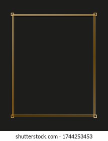 Ilustración vectorial de bordes y marcos art deco. Patrón creativo al estilo de los años 20 para tu diseño.