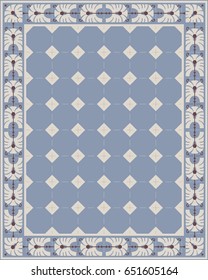 Vector illustration of Art Deco seamless vintage pattern. Geometric decorative background.