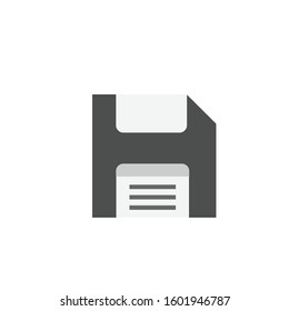A vector illustration art of a floppy disk.
