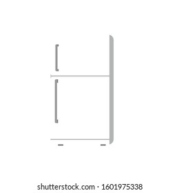 A vector illustration art of fridge.