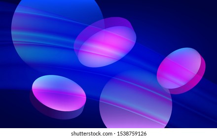 Vector Illustration Art Graphic Design. Futuristic Colorful Background with 3D Fluid Objects and Creative Bright Shapes Elements. Trendy Concept Card, Banners, Posters, Cover, Flyer and Templates.