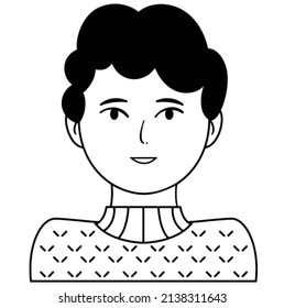 Vector illustration art work 2022 faces of persons animated