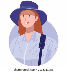 Ilustración vectorial obra de arte 2022 caras de personas animadas