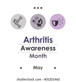 Vector Illustration / Arthritis Awareness Month